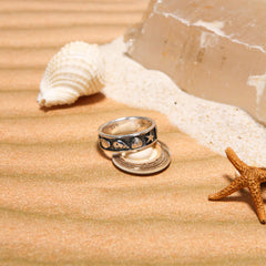 Starfish and Seashell Ring TR246 - DiveSilver Jewelry