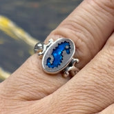 Seahorse Sterling Silver Ring TR3310