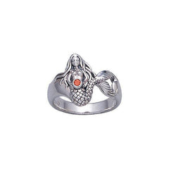 Mermaid Sterling Silver Ring TR3434 - DiveSilver Jewelry