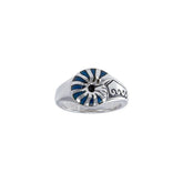 Enamel Nautilus Shell Sterling Silver Ring TR3697 - DiveSilver Jewelry