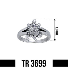 Loggerhead Turtle Sterling Silver Ring