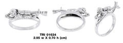 Diver Sterling Silver Ring  TRI1634
