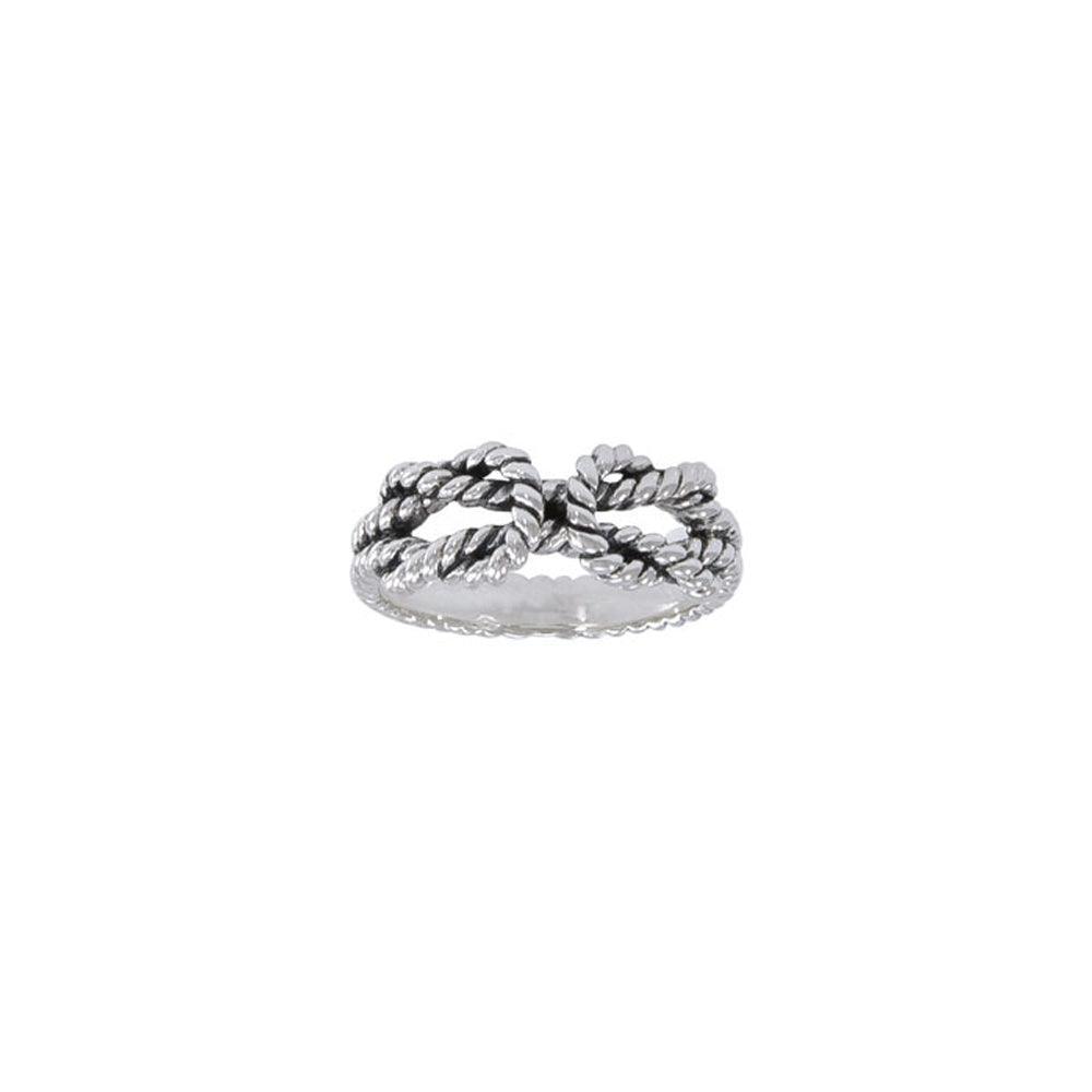 Rope Bend Knot Ring - DiveSilver Jewelry