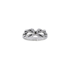 Rope Bend Knot Ring - DiveSilver Jewelry