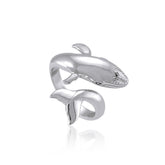 Graceful Mike Whale Sterling Silver Ring