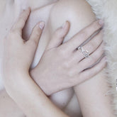 Shark with Wave Silver Ring TRI2435 - DiveSilver Jewelry