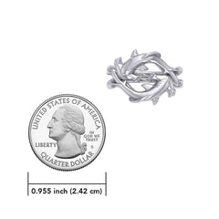 Enigma Fusion Sterling Silver Double-Hammer Headed Shark Puzzle Ring by Peter Stone TRI2470 - DiveSilver Jewelry