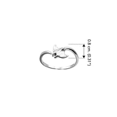 Manta Ray Sterling Silver Adjustable Ring by DiveSilver