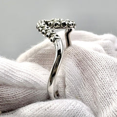 Wave with Octopus Tentacles Sterling Silver Ring TRI2575