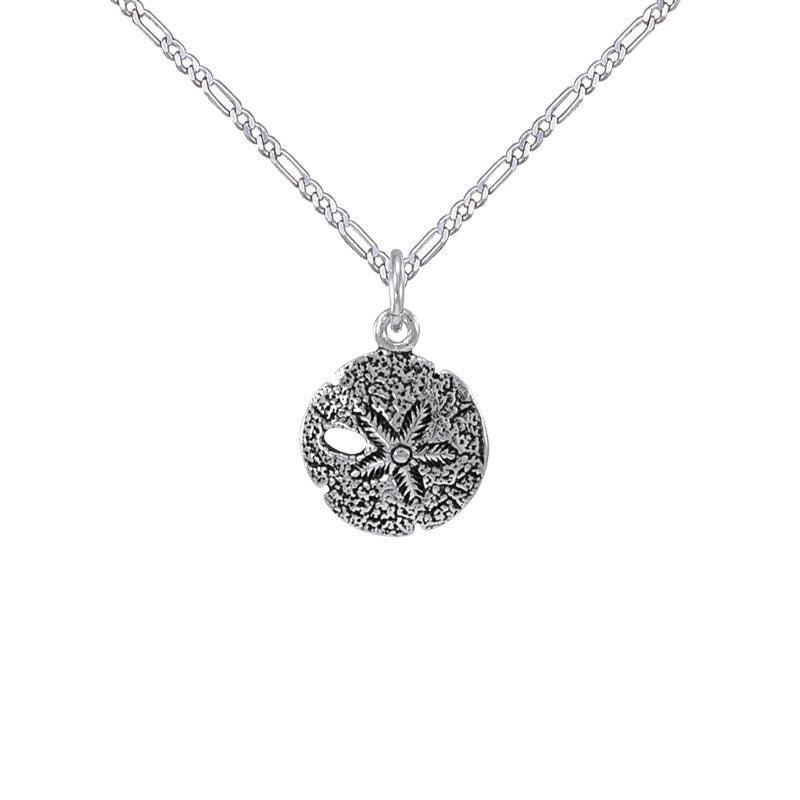 Sand Dollar Silver Charm with Chain Set TSE686 - DiveSilver Jewelry