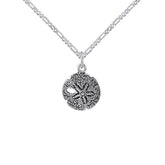 Sand Dollar Silver Charm with Chain Set TSE686 - DiveSilver Jewelry