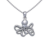 Octopus Silver Pendant with Chain Set TSE728 - DiveSilver Jewelry