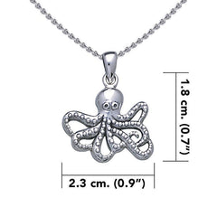 Octopus Silver Pendant with Chain Set TSE728 - DiveSilver Jewelry