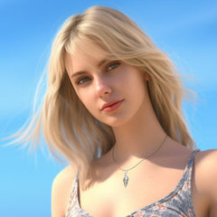 Seashell Silver Pendant With Chain Set TSE751 - DiveSilver Jewelry