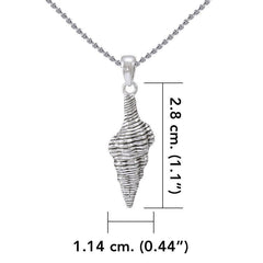 Seashell Silver Pendant With Chain Set TSE751 - DiveSilver Jewelry