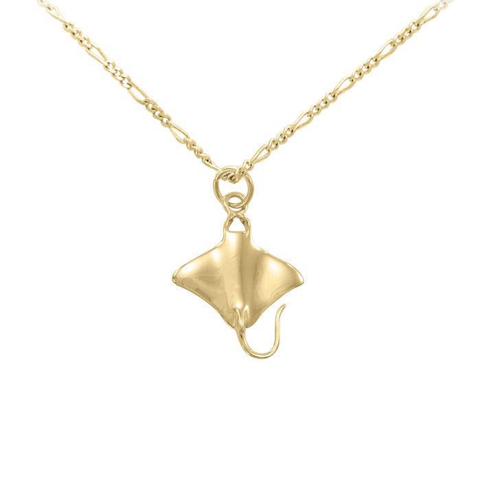 Manta Ray Sterling Silver with 14K Vermeil Plate Set VSE079 - DiveSilver Jewelry