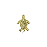 Aboriginal Turtle Sterling Silver with 14K Gold Vermeil Plate Pendant VTP2326