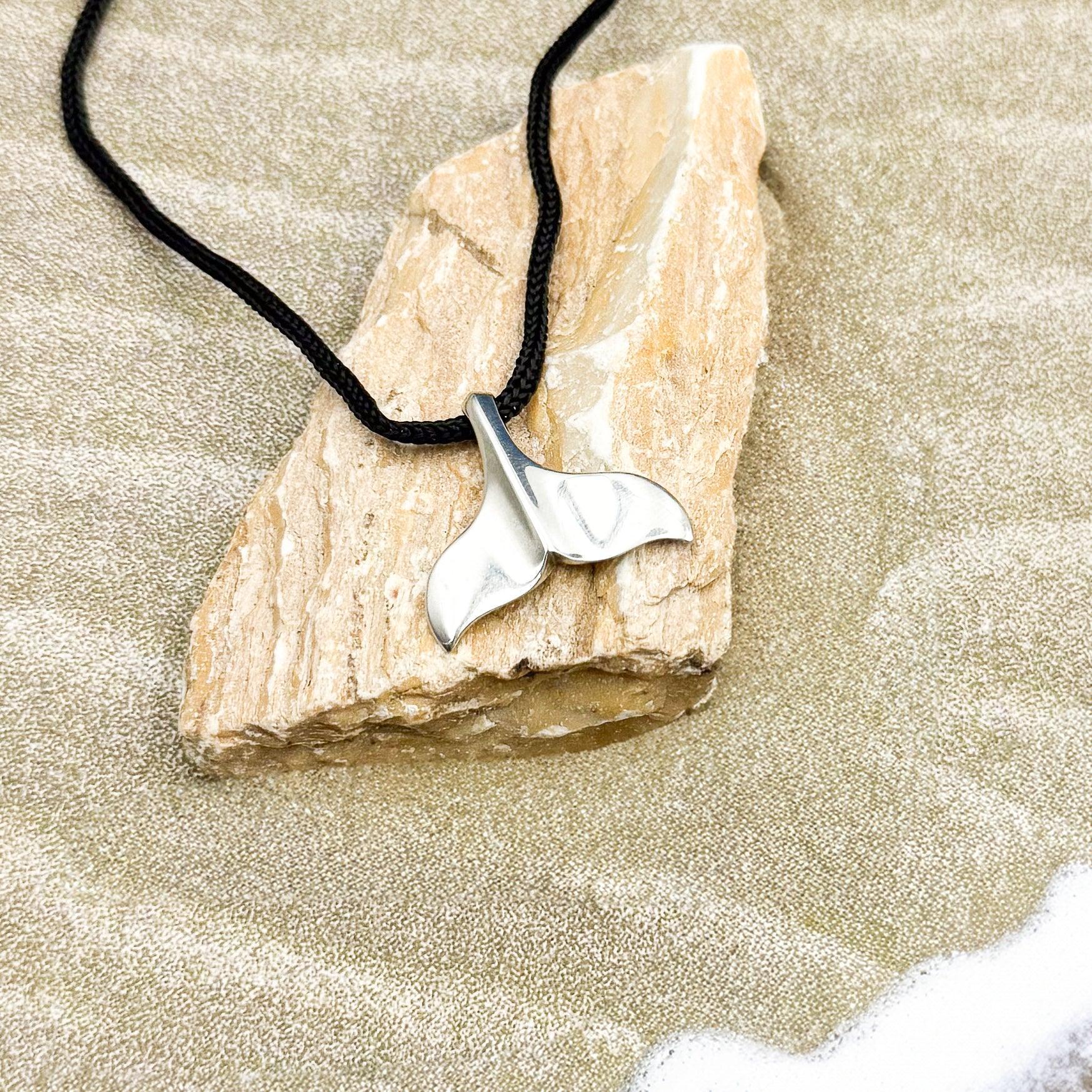 Humpback Whale Tail Sterling Silver Pendant WP034 - DiveSilver Jewelry