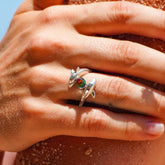 Dolphins Sterling Silver Ring