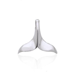 Whale Tail Sterling Silver Pendant JP007