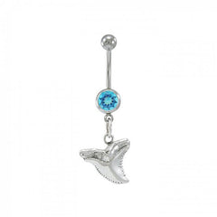 Shark Tooth Sterling Silver Body Jewelry BJ004 - Body Jewelrys