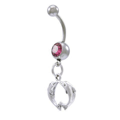 Dolphins Sterling Silver Body Jewelry BJ008 - Body Jewelrys