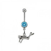 Diver Sterling Silver Body Jewelry BJ013 - Body Jewelrys