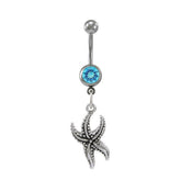 Starfish Sterling Silver Body Jewelry BJ015 - Body Jewelrys