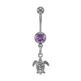 Turtle Sterling Silver Body Jewelry BJ017 - Body Jewelrys