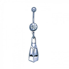 Swim Fins Sterling Silver Body Jewelry BJ018 - Body Jewelrys