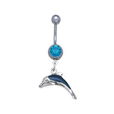 Dolphin Sterling Silver Body Jewelry BJ020 - Body Jewelrys