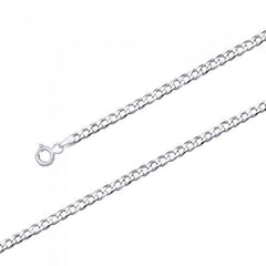 Curb Sterling Silver Chain Large Version CH3140 - Chains