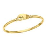 Lobster Claw Solid Gold Spring Lock Bracelet GBA176 - DiveSilver Jewelry