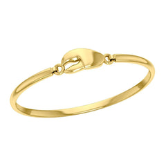 Lobster Claw Solid Gold Spring Lock Bracelet GBA176 - DiveSilver Jewelry