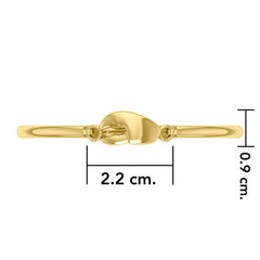Lobster Claw Solid Gold Spring Lock Bracelet GBA176 - DiveSilver Jewelry