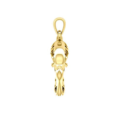 Window to Universe Dolphin Solid Gold Pendant GPD5046