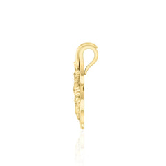 Whale Tail Filigree Pendant in 14k Gold GPD5145 - DiveSilver Jewelry