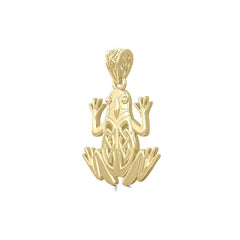 Celtic Frog Solid Gold Pendant GPD5691 - DiveSilver Jewelry