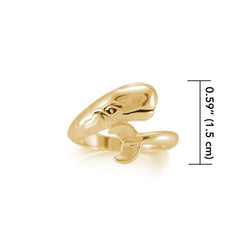 Whale Solid Gold Wrap Ring GRI1809 - Ring