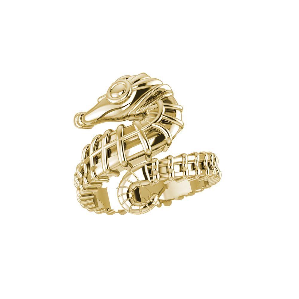 Seahorse Solid Gold Wrap Ring GRI1859 - Ring