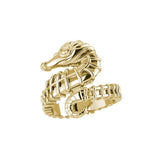 Seahorse Solid Gold Wrap Ring GRI1859 - Ring