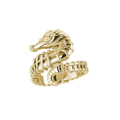 Seahorse Solid Gold Wrap Ring GRI1859 - Ring