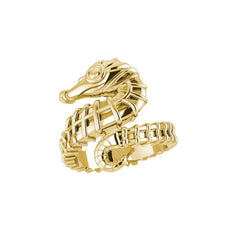 Seahorse Solid Gold Wrap Ring GRI1859 - Ring