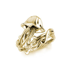 Box Jellyfish Solid Gold Wrap Ring GRI1896 - Ring