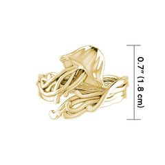 Box Jellyfish Solid Gold Wrap Ring GRI1896 - Ring