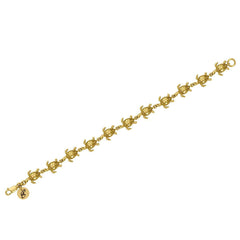 Turtle Link 14K Solid Gold Link Bracelet GTBG001 - DiveSilver Jewelry