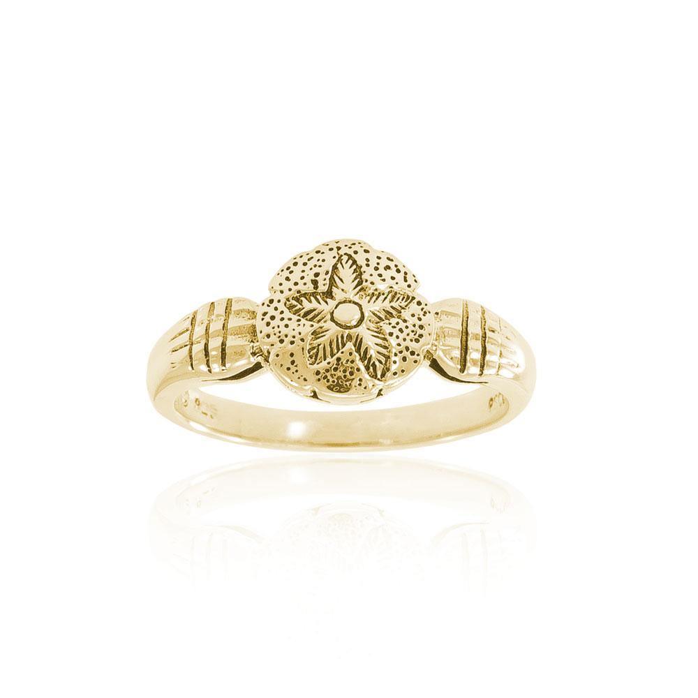 Sand Dollar Solid Gold Ring GTR3027 - Ring