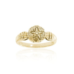 Sand Dollar Solid Gold Ring GTR3027 - Ring
