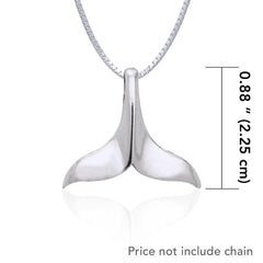 Whale Tail Sterling Silver Pendant JP007 - Pendants