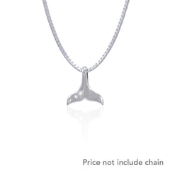 Whale Tail Sterling Silver Pendant JP009 - Pendants